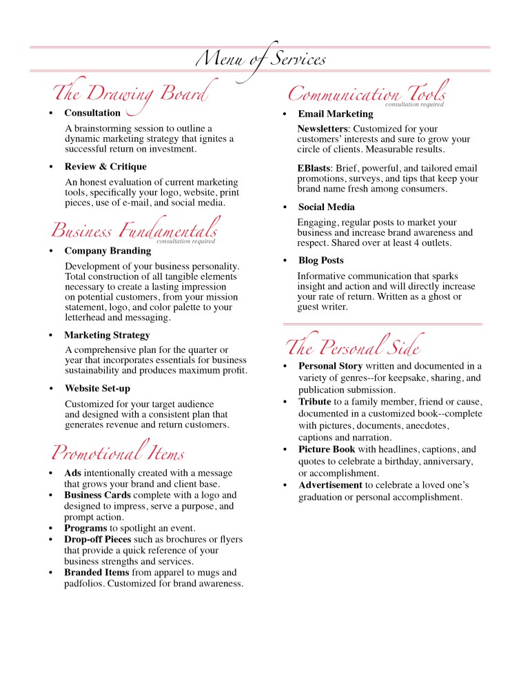 Menu of Services for web